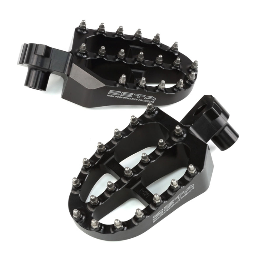 Zeta Aluminum FootPegs YZF250/450, YZ125/250 Black