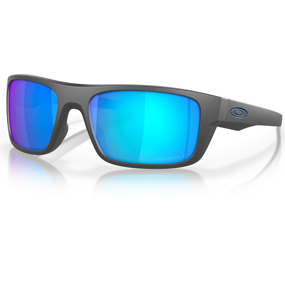 0OO9367-0660 Oakley Drop Point Sunglasses Matte Dark Grey Frame with PRIZM Sapphire Polarized Lens