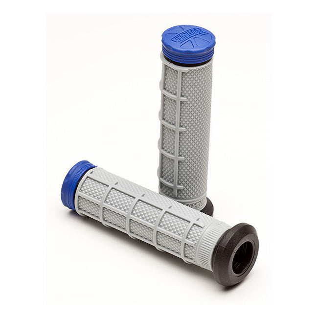 ATV Tri Density Grips - Half Waffle Blue