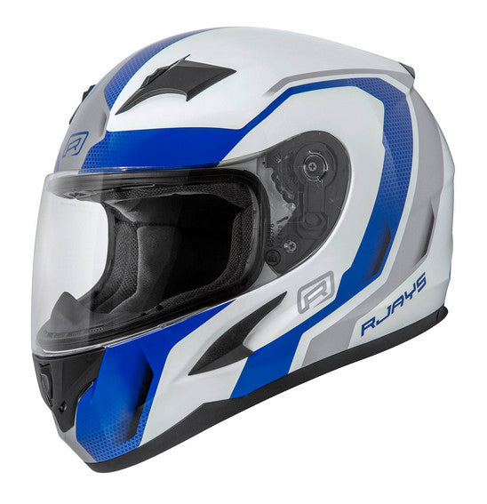 RJAYS GRID Helmet - Gloss White/Blue